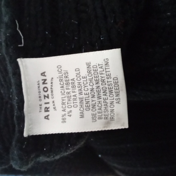 THE ORIGINAL ARIZONA JEAN COMPANY BLACK SWEATER - Picture 7 of 8